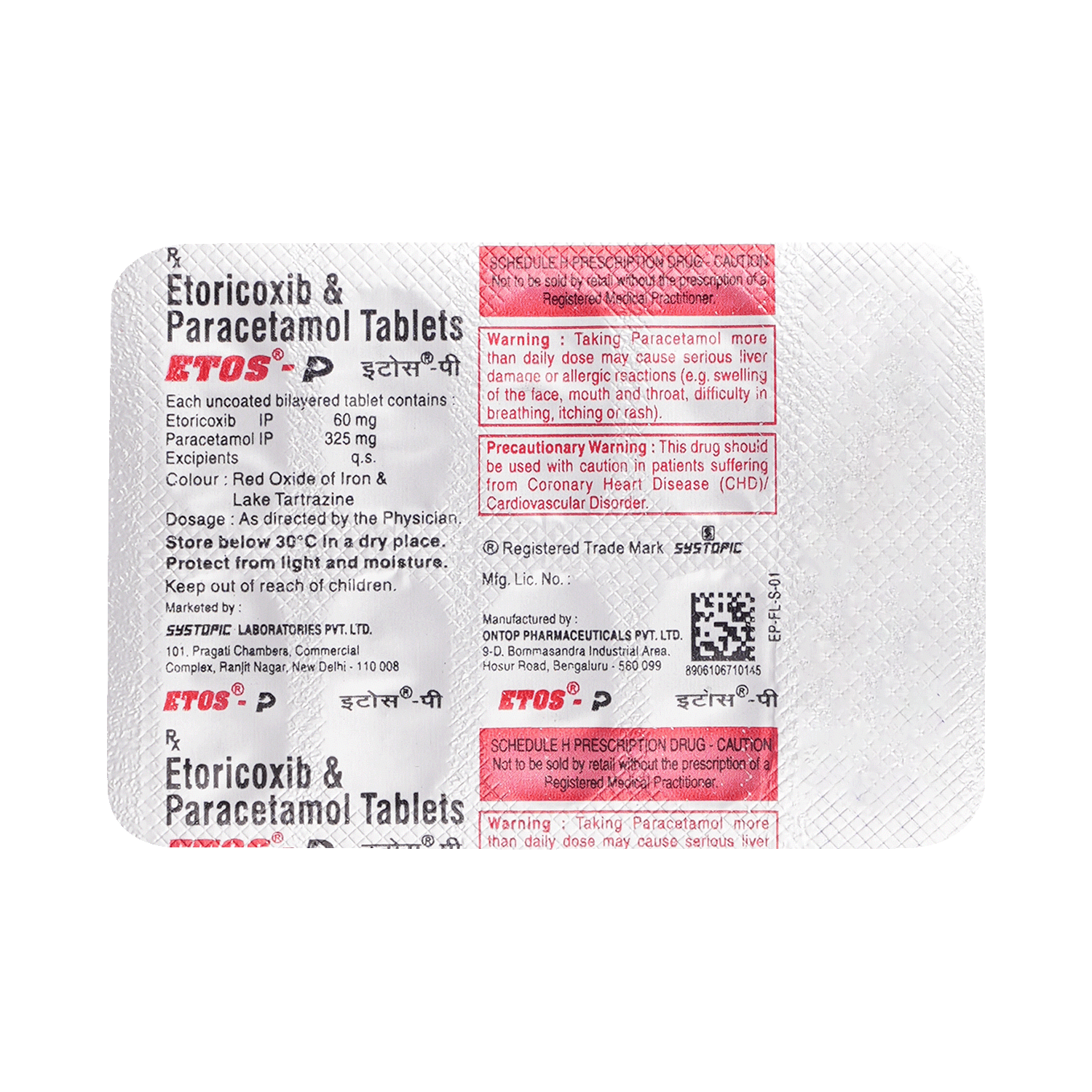 Etos P 60mg/325mg Tablet - Image 5