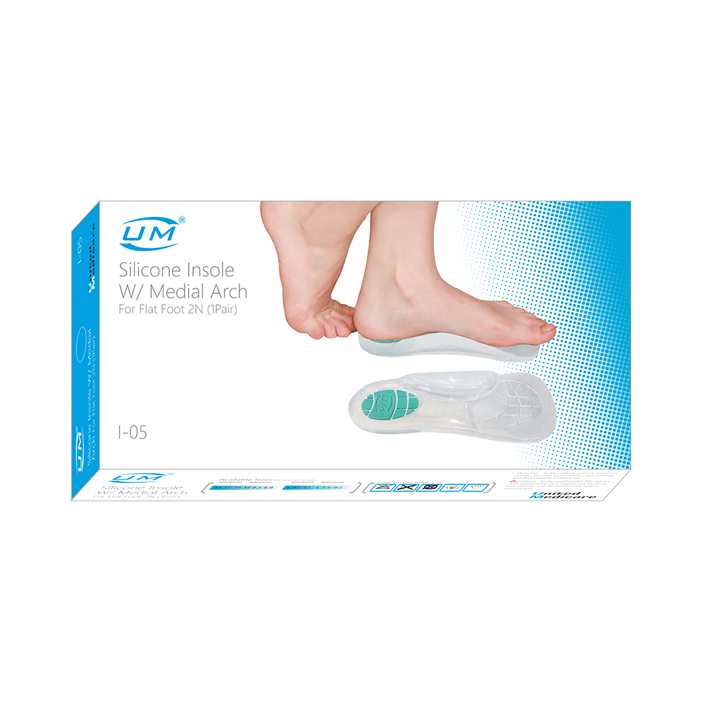 United Medicare  Silicone Insole with Medial Arch (1 pair)