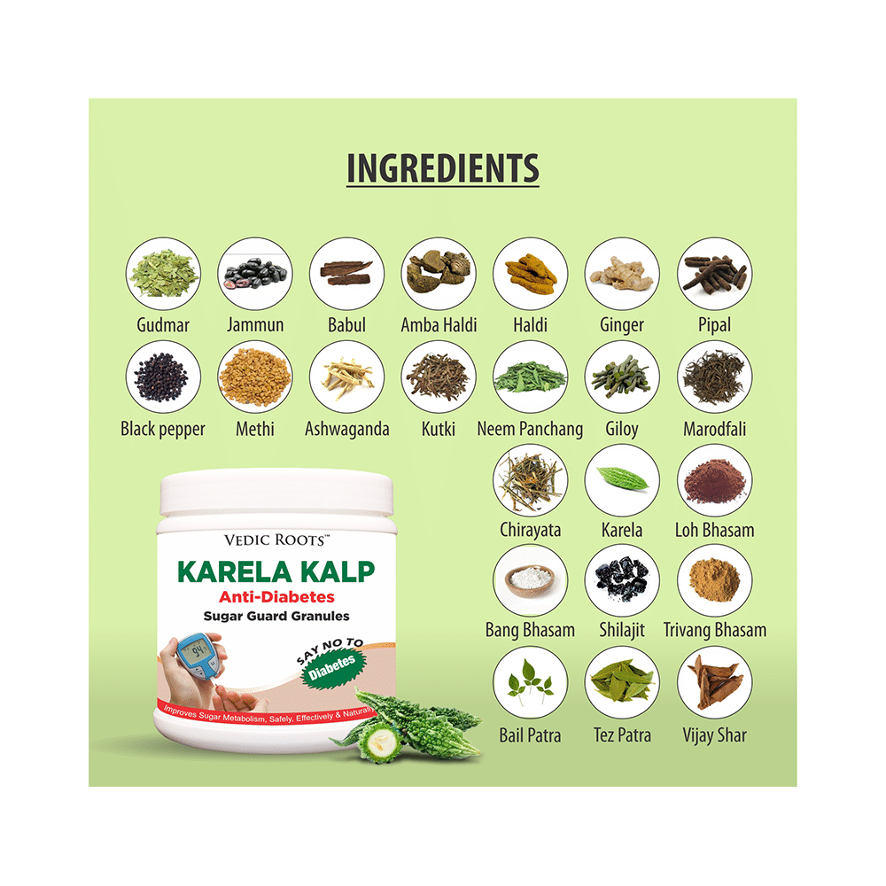 Vedic Roots Karela Kalp Anti-Diabetes Sugar Guard Granules - Image 6