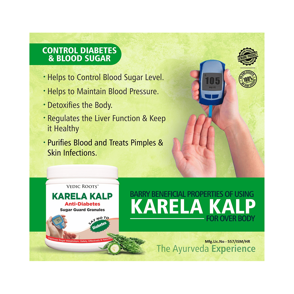 Vedic Roots Karela Kalp Anti-Diabetes Sugar Guard Granules - Image 3