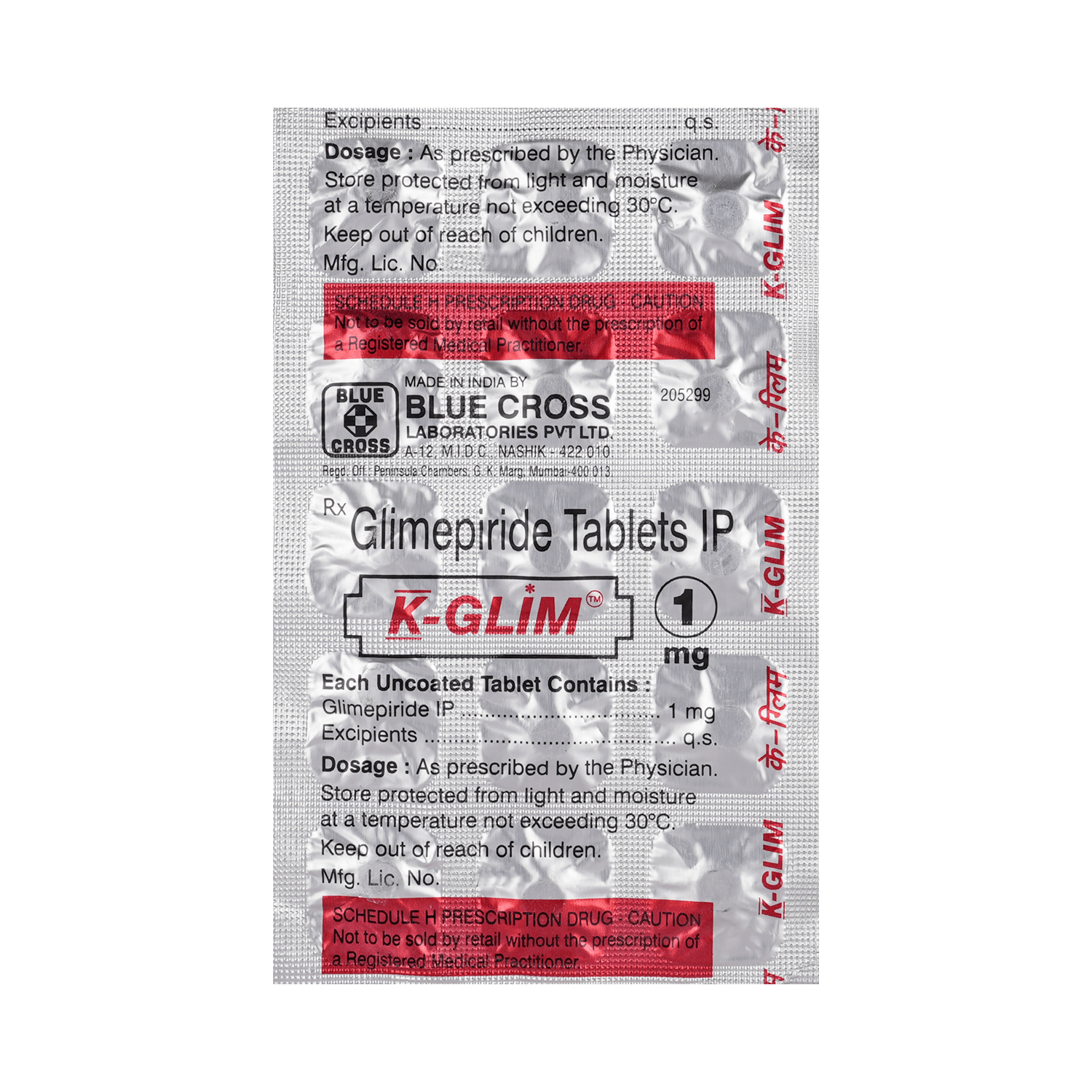 K-Glim 1mg Tablet - Image 3