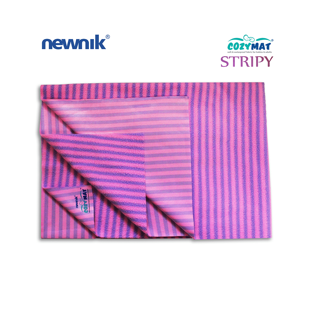 Newnik Cozymat Stripy Soft (Narrow Stripes) (Size: 140cm X 200cm) Extra Large Lavender