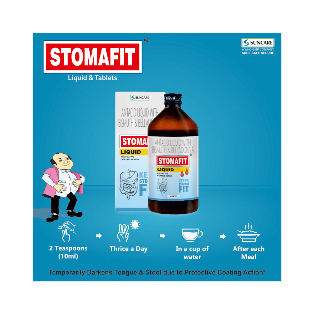 Stomafit Antacid Liquid | Protective Coating Action for Gut Health - Image 5