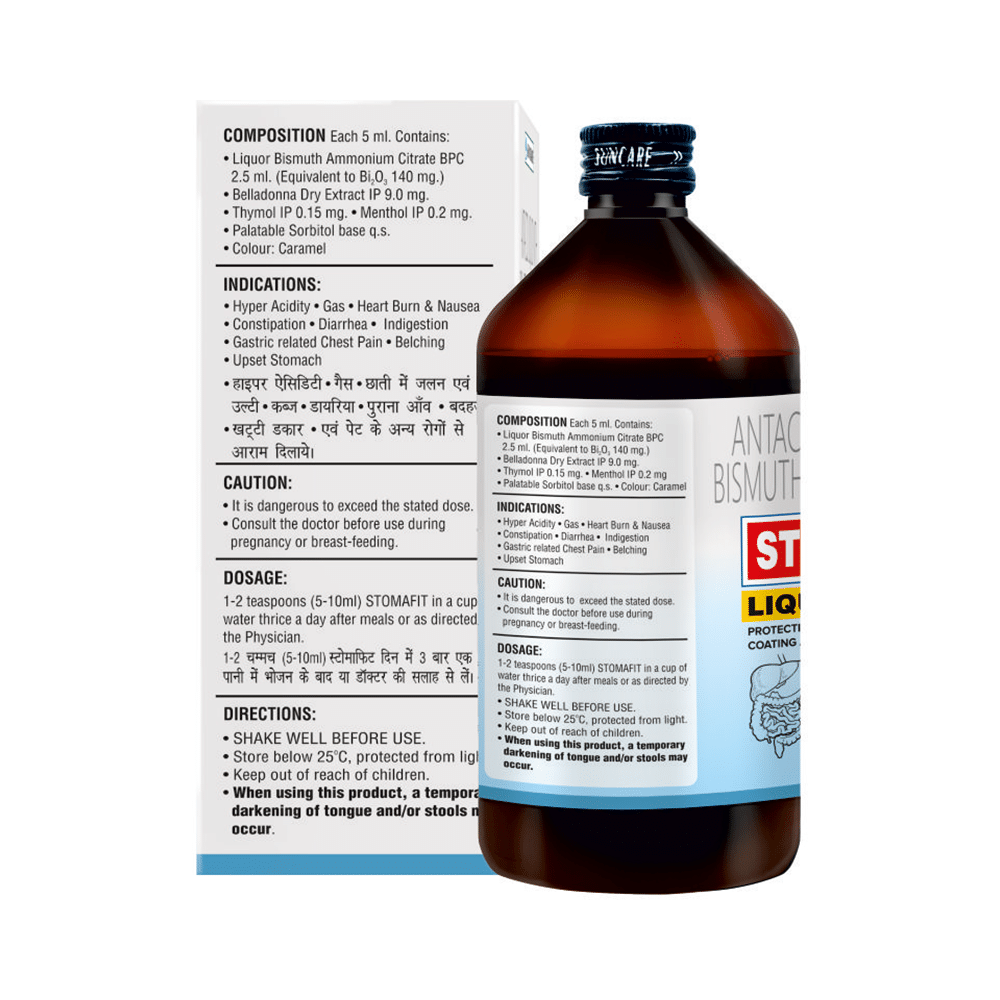 Stomafit Antacid Liquid | Protective Coating Action for Gut Health - Image 2