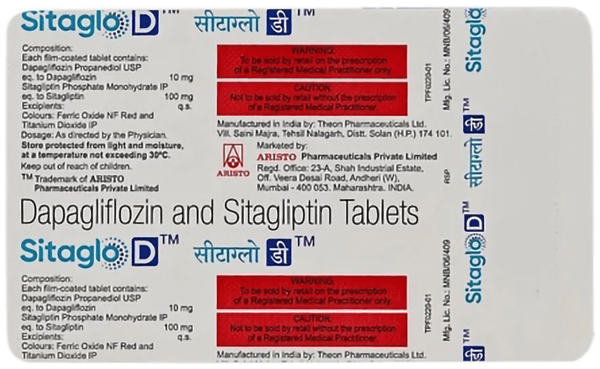 Sitaglo D 10mg/100mg Tablet