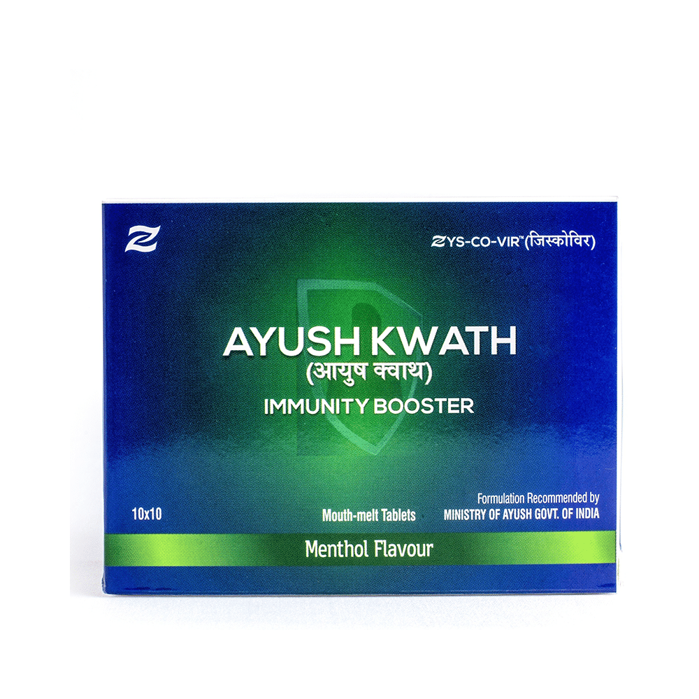 Zys-Co-Vir Ayush Kwath Immunity Booster Mouth-Melt Tablet Menthol