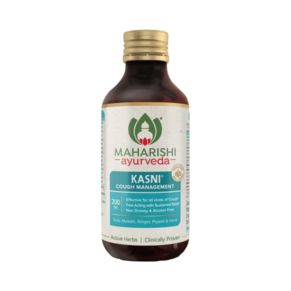 Maharishi Ayurveda Kasni Syrup for Cough Management |  Non-Drowsy & Alcohol-Free
