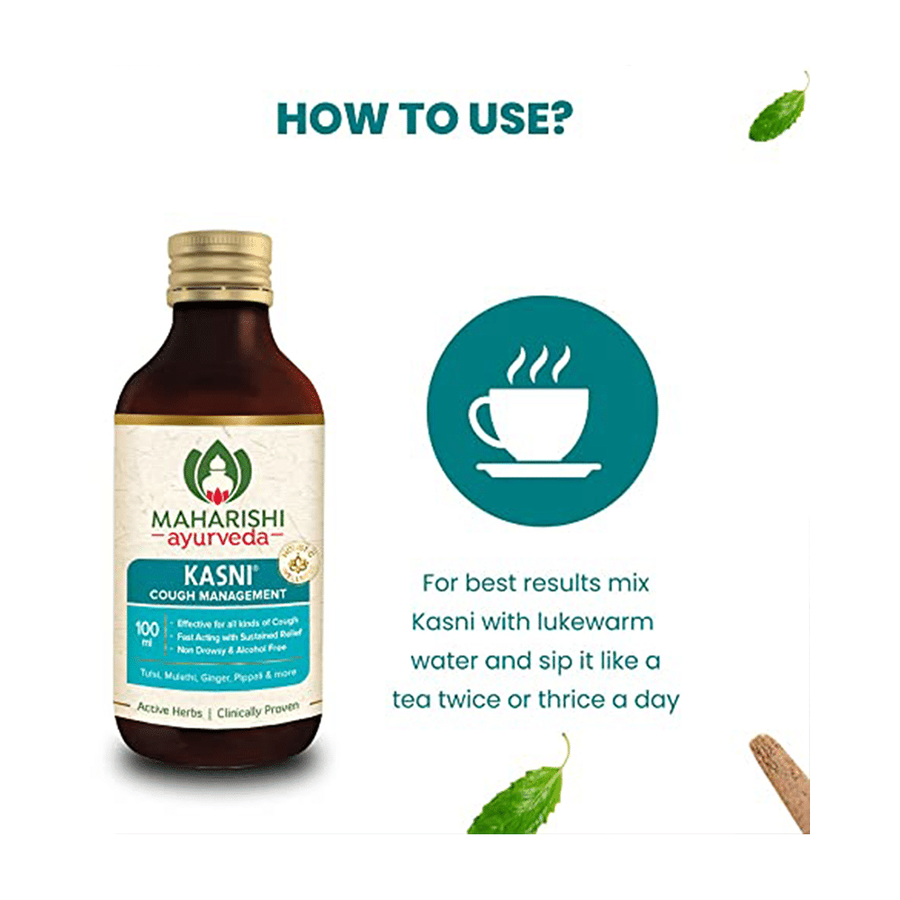 Maharishi Ayurveda Kasni Syrup for Cough Management |  Non-Drowsy & Alcohol-Free - Image 5