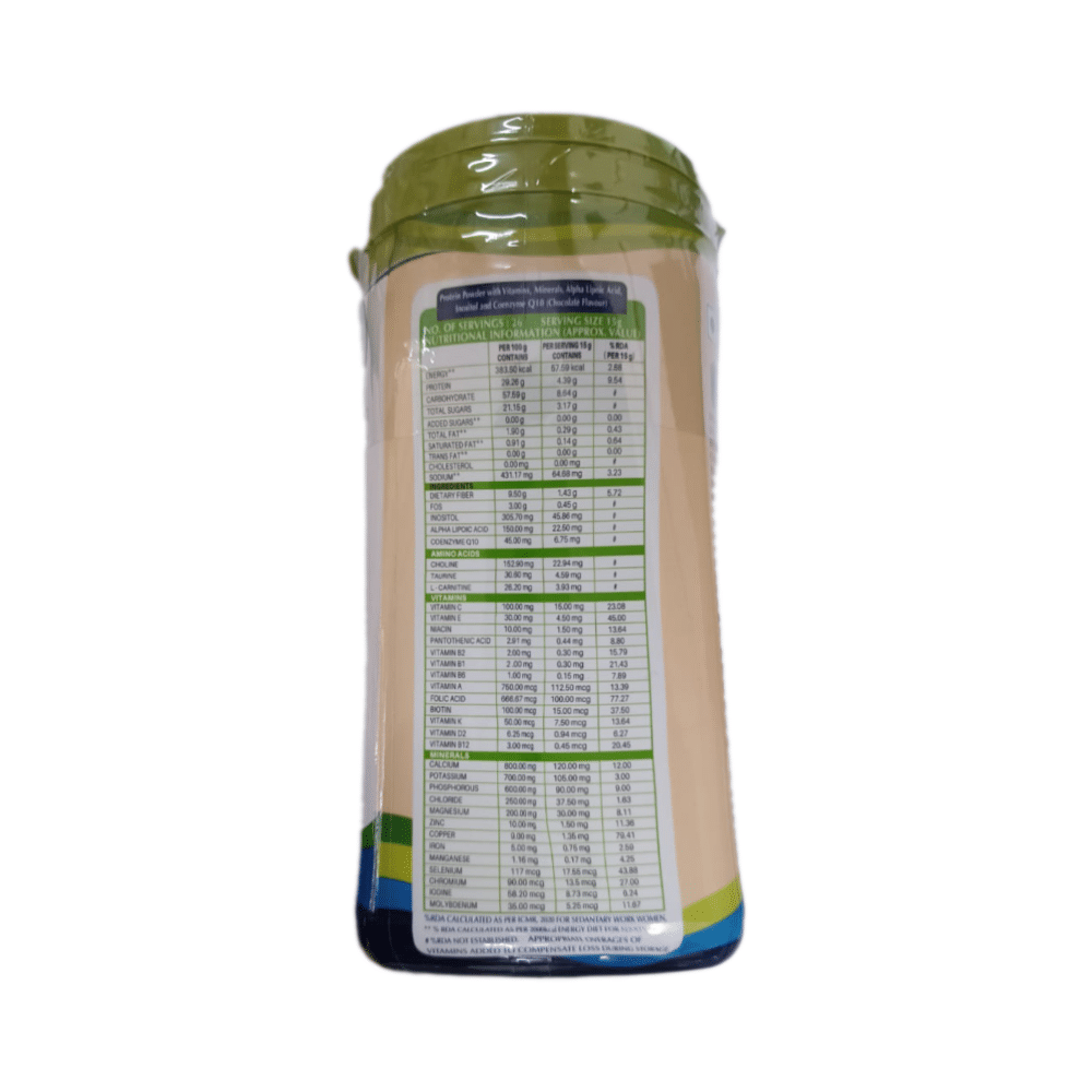 Vimpro Protein with ALA, Inositol & Coenzyme Q10 | Gluten Free | Flavour Chocolate Powder - Image 3