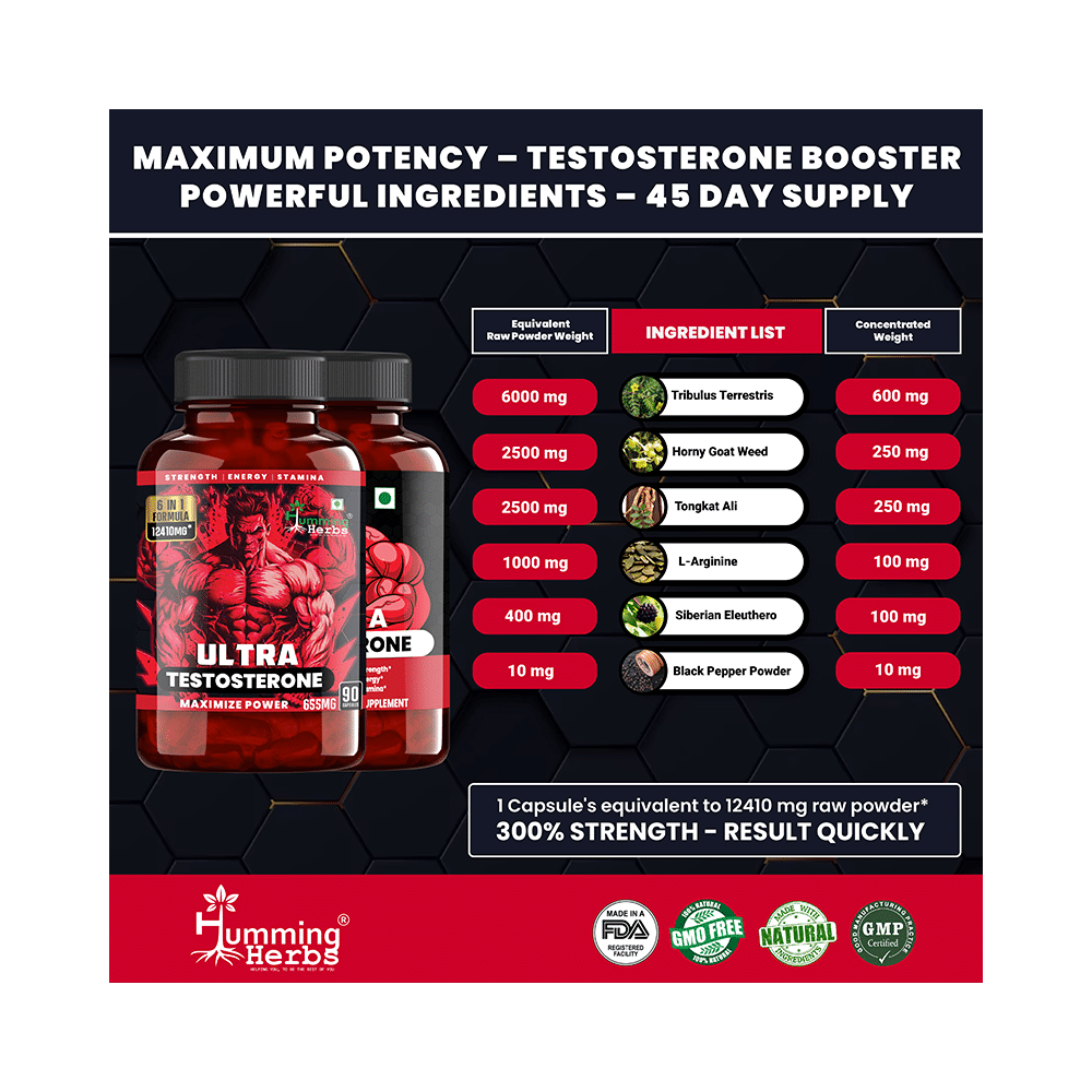 Humming Herbs Ultra Testosterone Maximize Power Capsule - Image 4