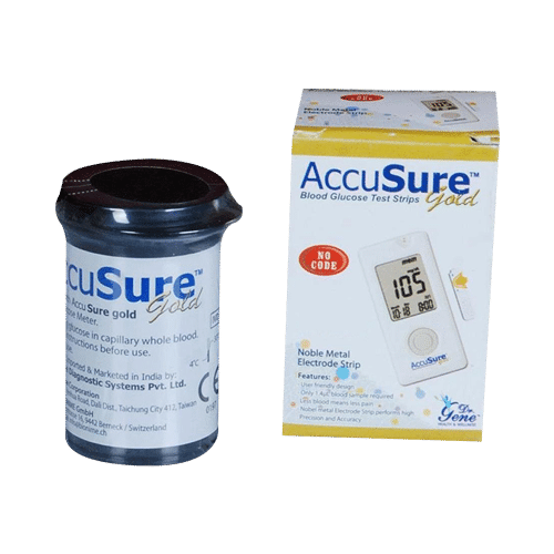 Dr. Gene Accusure Gold Blood Glucose Test Strip