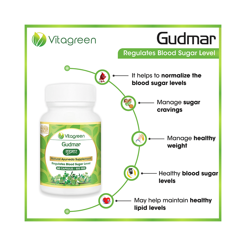 Vitagreen Gudmar 500mg Capsule - Image 4