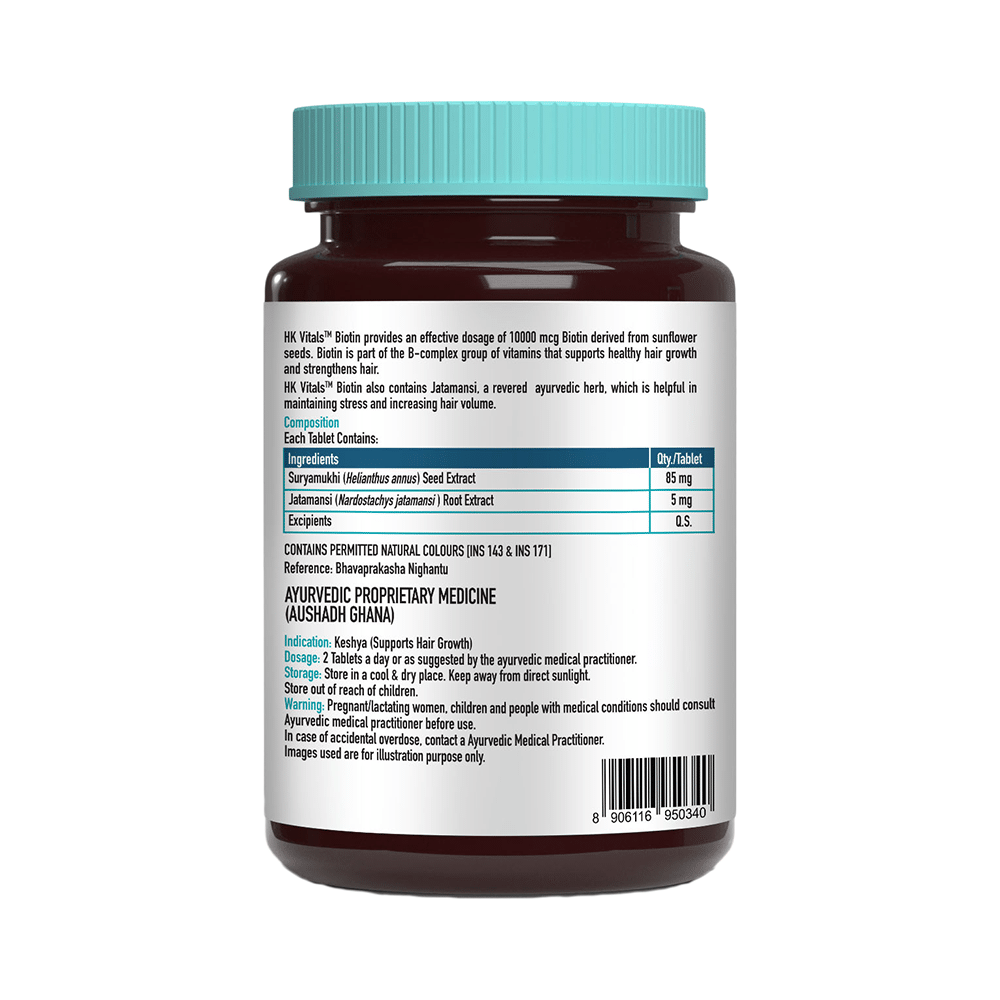 Healthkart HK Vitals Biotin 10000mcg Tablet for Hair Health - Image 2