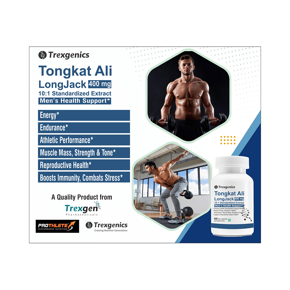 Trexgenics Tongkat Ali Longjack 400mg Veg Capsule - Image 2