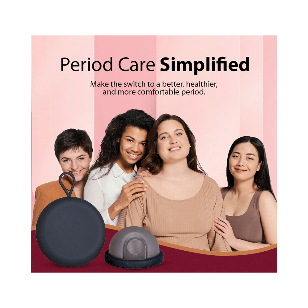 MYKI Silicon Menstrual Disc with Clutch Black Small - Image 5