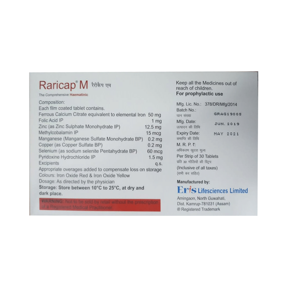 Raricap M Tablet - Image 2