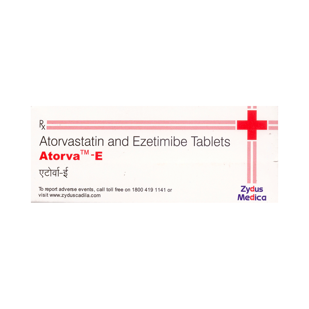 Atorva E 10mg/10mg Tablet
