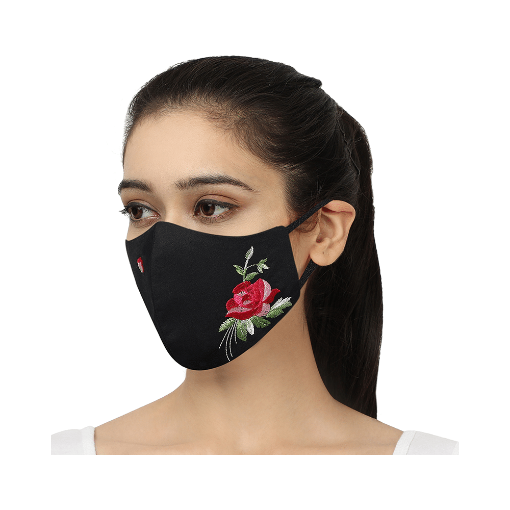 MASQ 4 Ply Face Mask for Women Large Multicolor Floral - Image 10