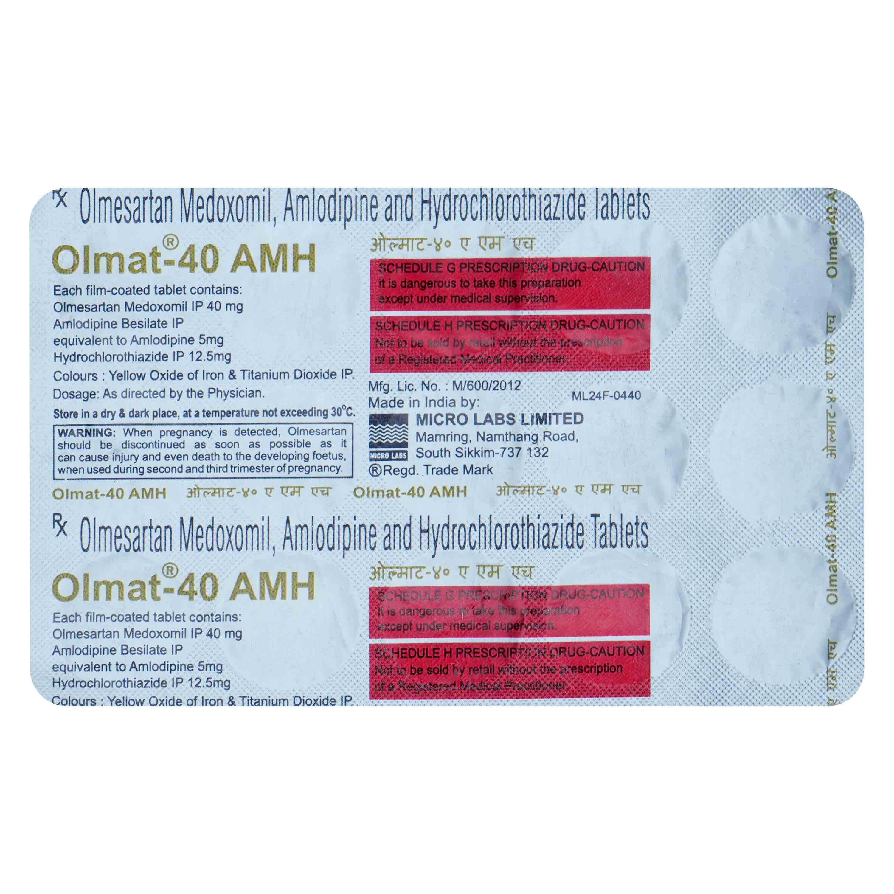 Olmat-40 AMH Tablet