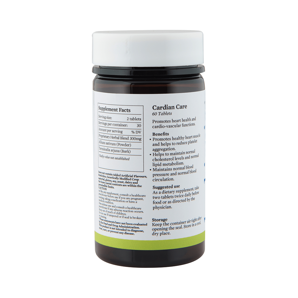 Bipha Ayurveda Herbionics Cardiac Care 300mg Tablet - Image 3