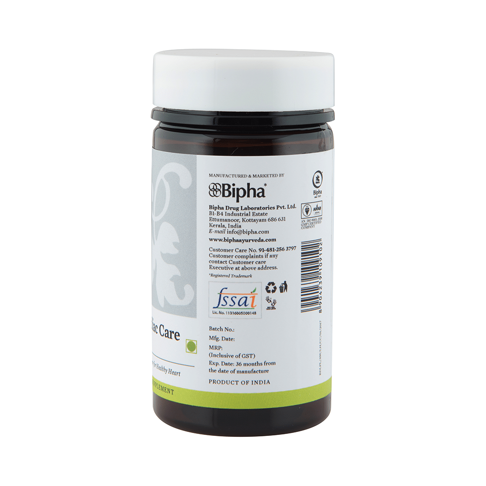 Bipha Ayurveda Herbionics Cardiac Care 300mg Tablet - Image 2