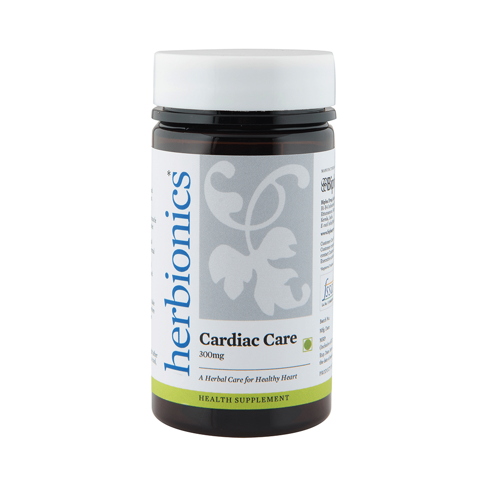 Bipha Ayurveda Herbionics Cardiac Care 300mg Tablet - Image 1