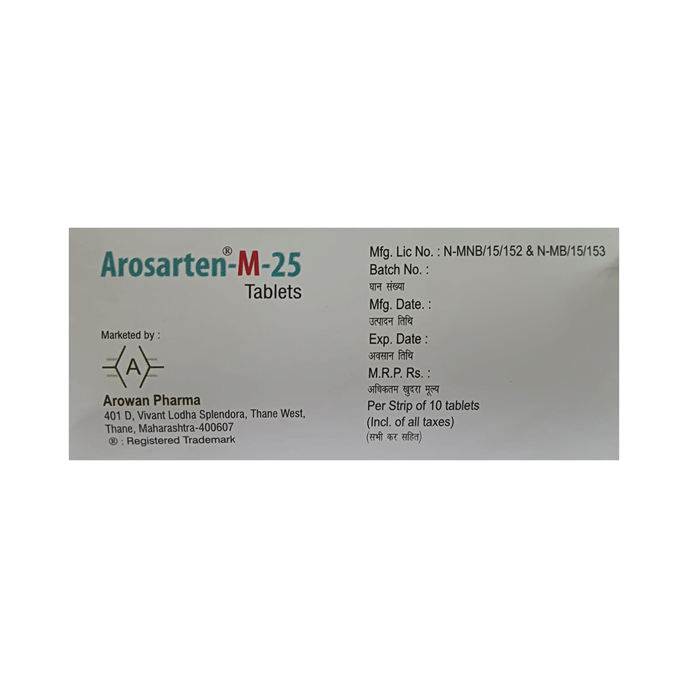 Arosarten-M 25 Tablet ER - Image 3
