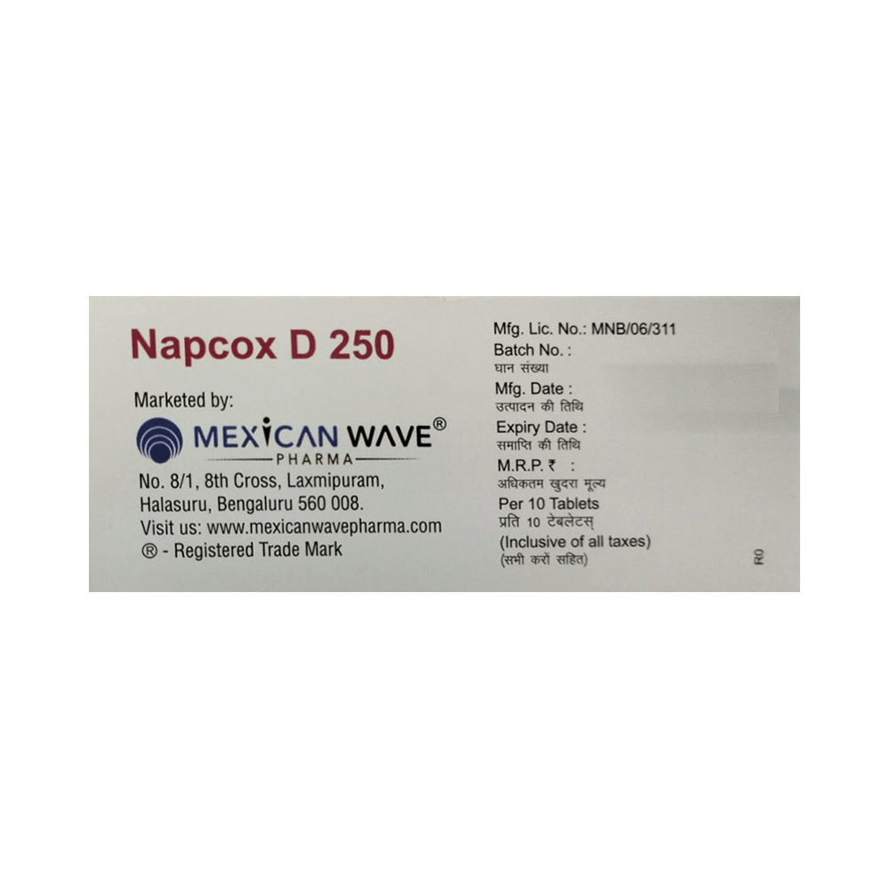 Napcox D 250 Tablet - Image 3