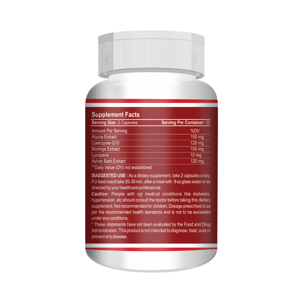 Healthy Nutrition Cardioton for Heart Health, BP & Blood Circulation | Capsule - Image 2