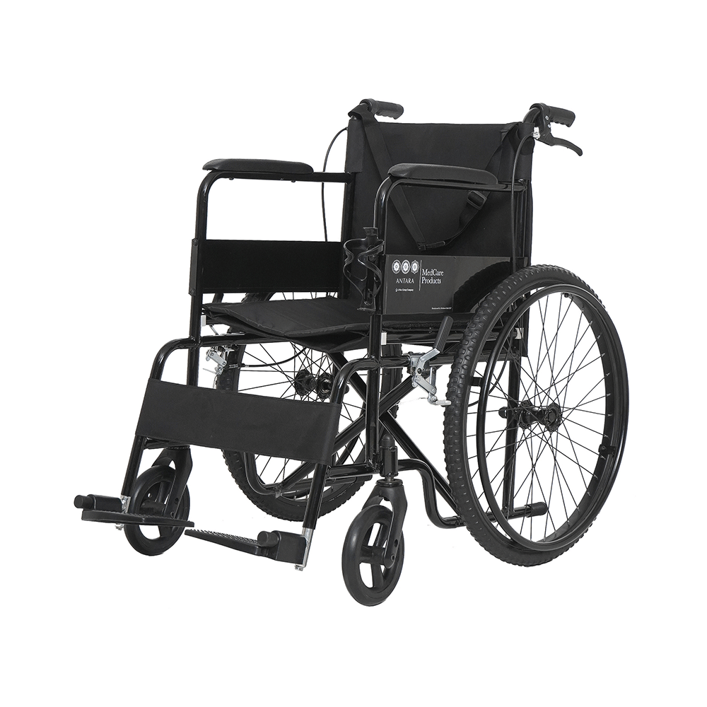 Antara Wheel Assist Pro Wheelchair Black - Image 1