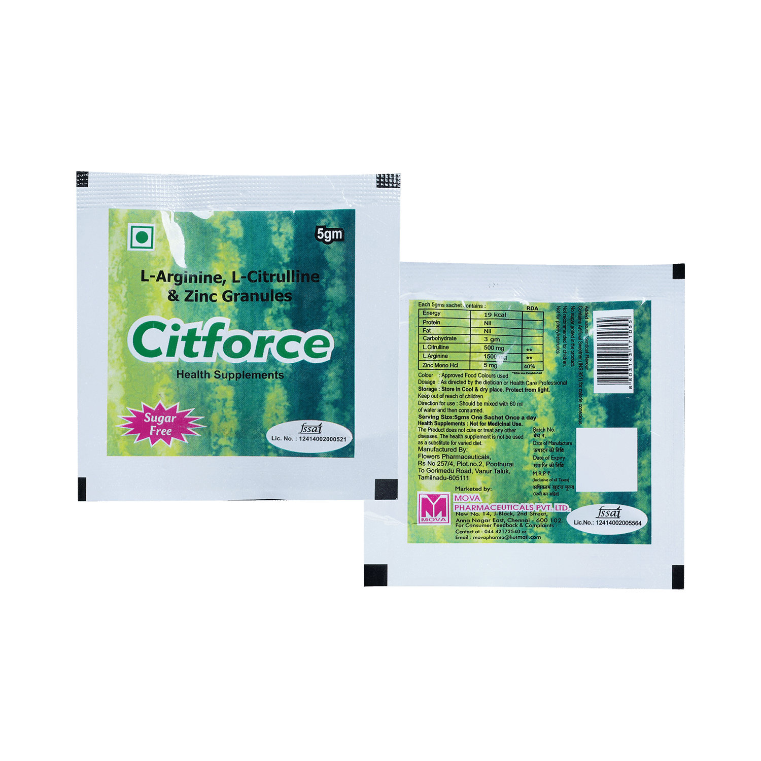 Citforce Sachet Sugar Free - Image 1