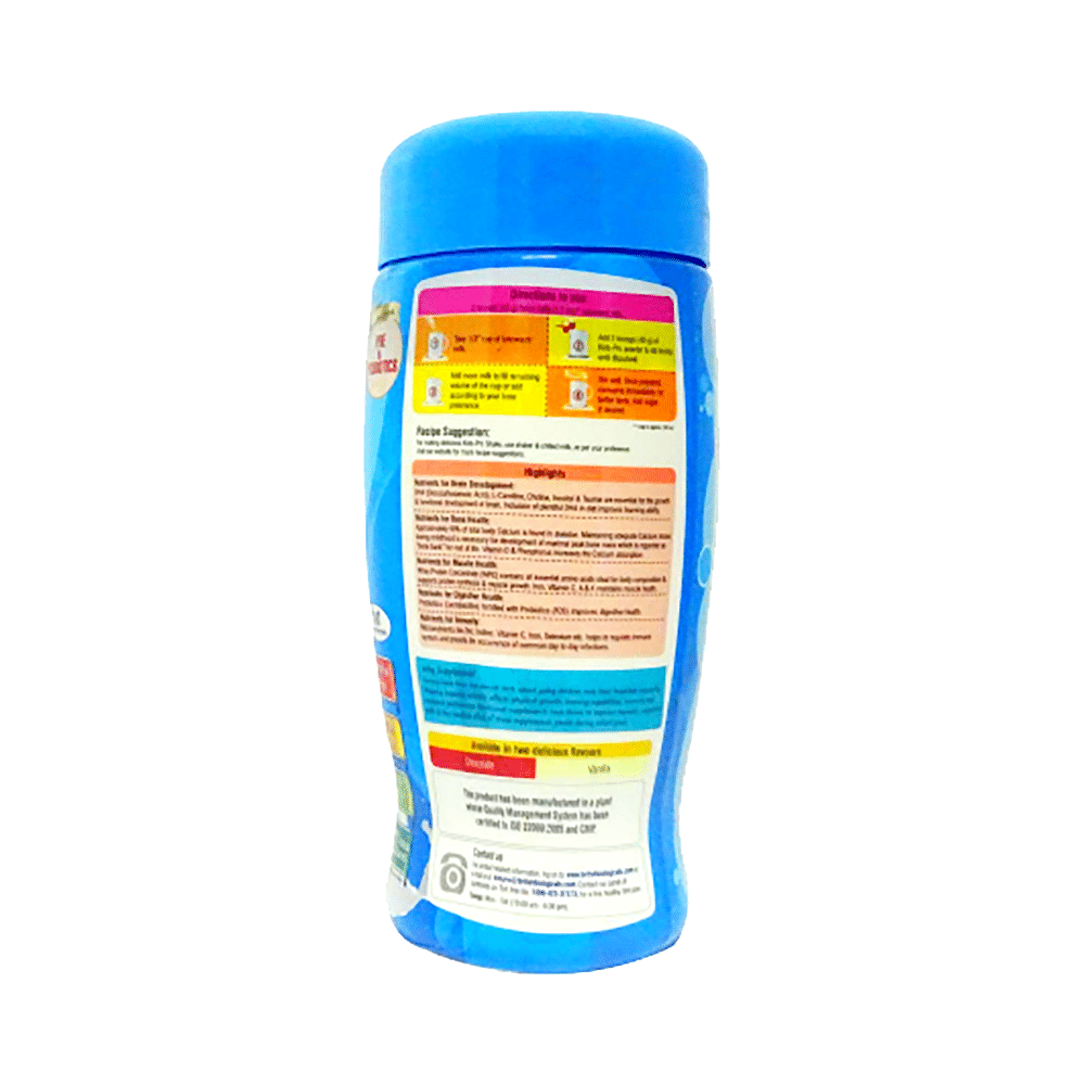 Kids-Pro Protein with DHA, Pre & Probiotics | For Growing Children | Flavour Vanilla Powder - Image 3