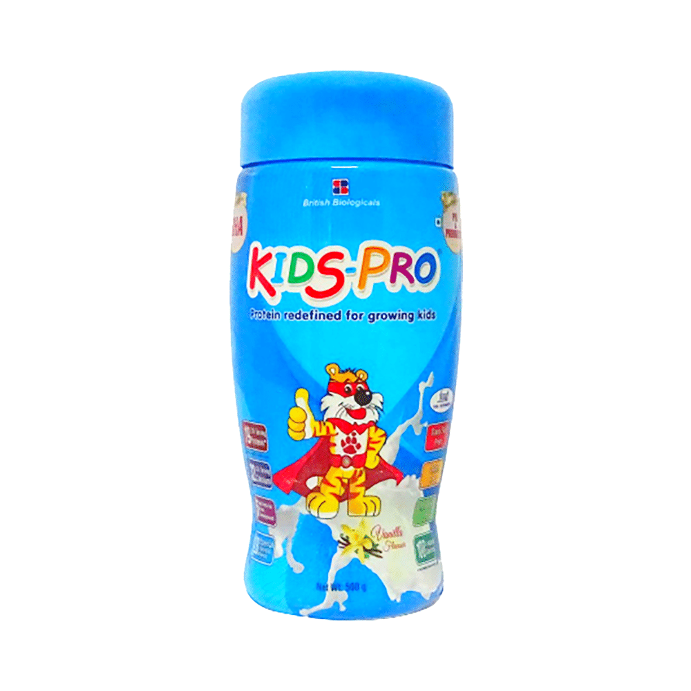 Kids-Pro Protein with DHA, Pre & Probiotics | For Growing Children | Flavour Vanilla Powder - Image 1