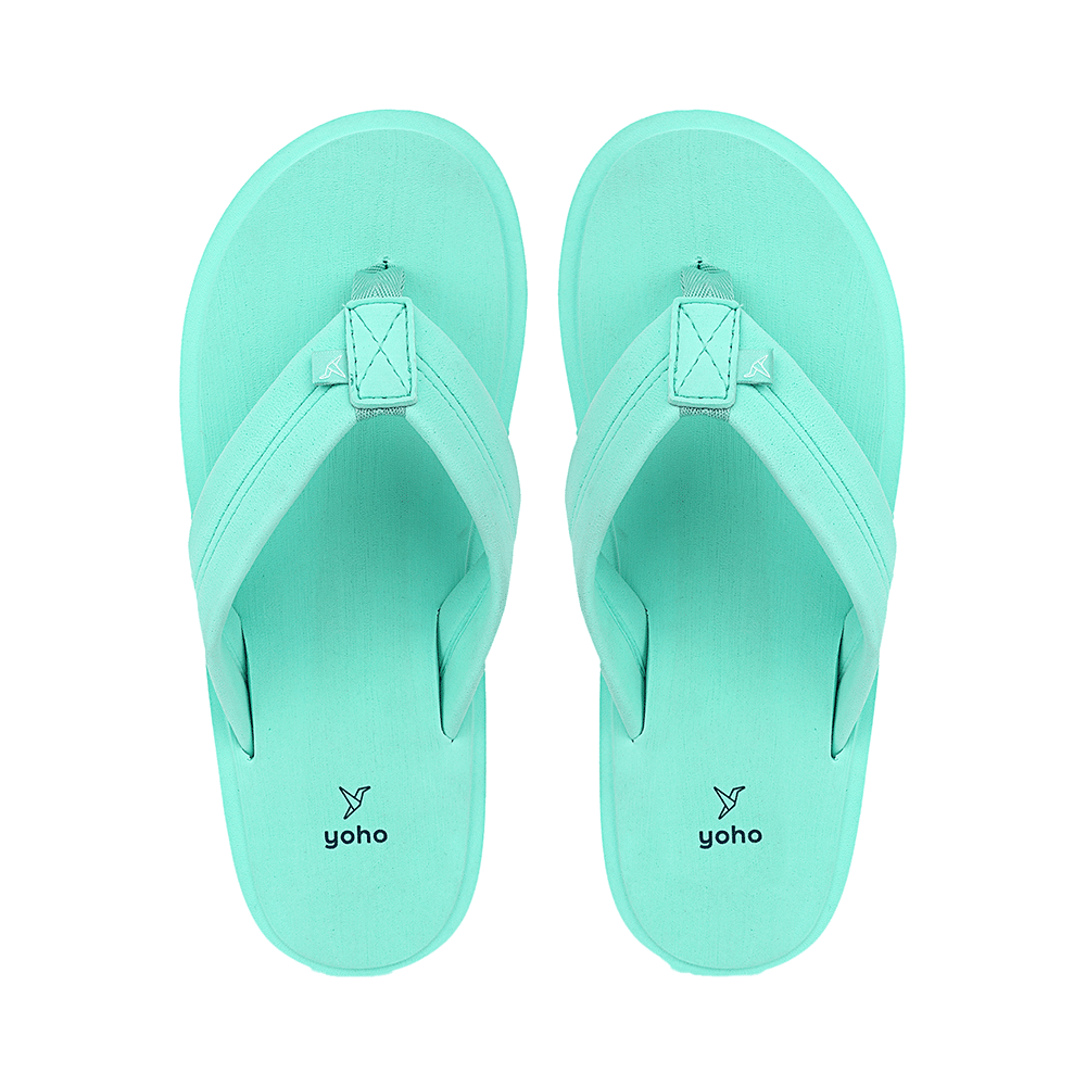 Yoho Lifestyle Doctor Ortho Soft Comfortable and Stylish Flip Flop Slippers for Men Sea Green 9 - Image 1