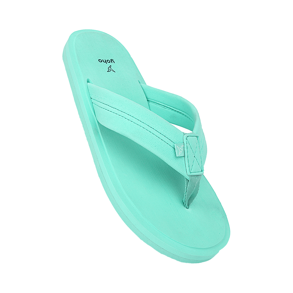 Yoho Lifestyle Doctor Ortho Soft Comfortable and Stylish Flip Flop Slippers for Men Sea Green 9 - Image 4