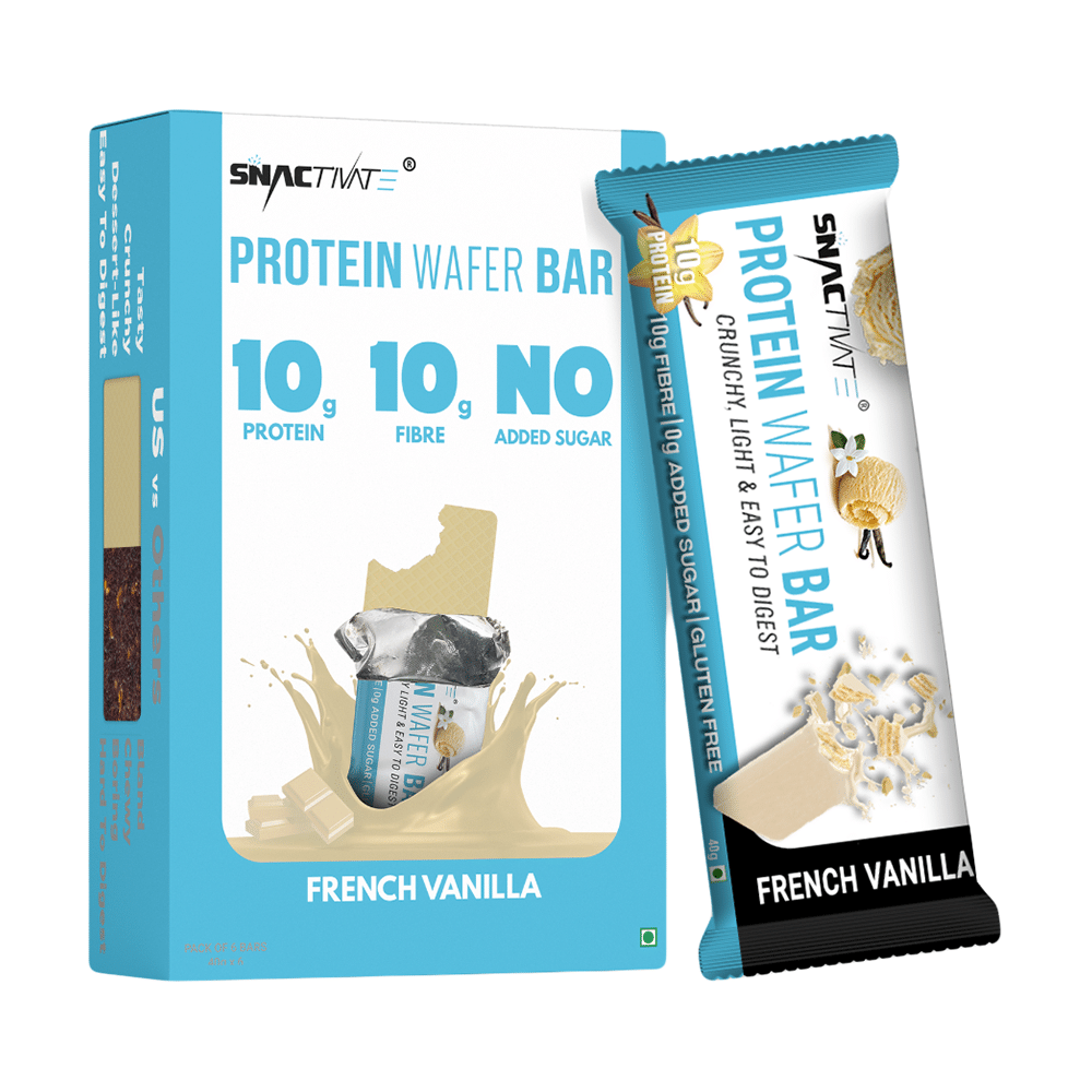 Snactivate Protein Wafer Bar (40gm Each) French Vanilla
