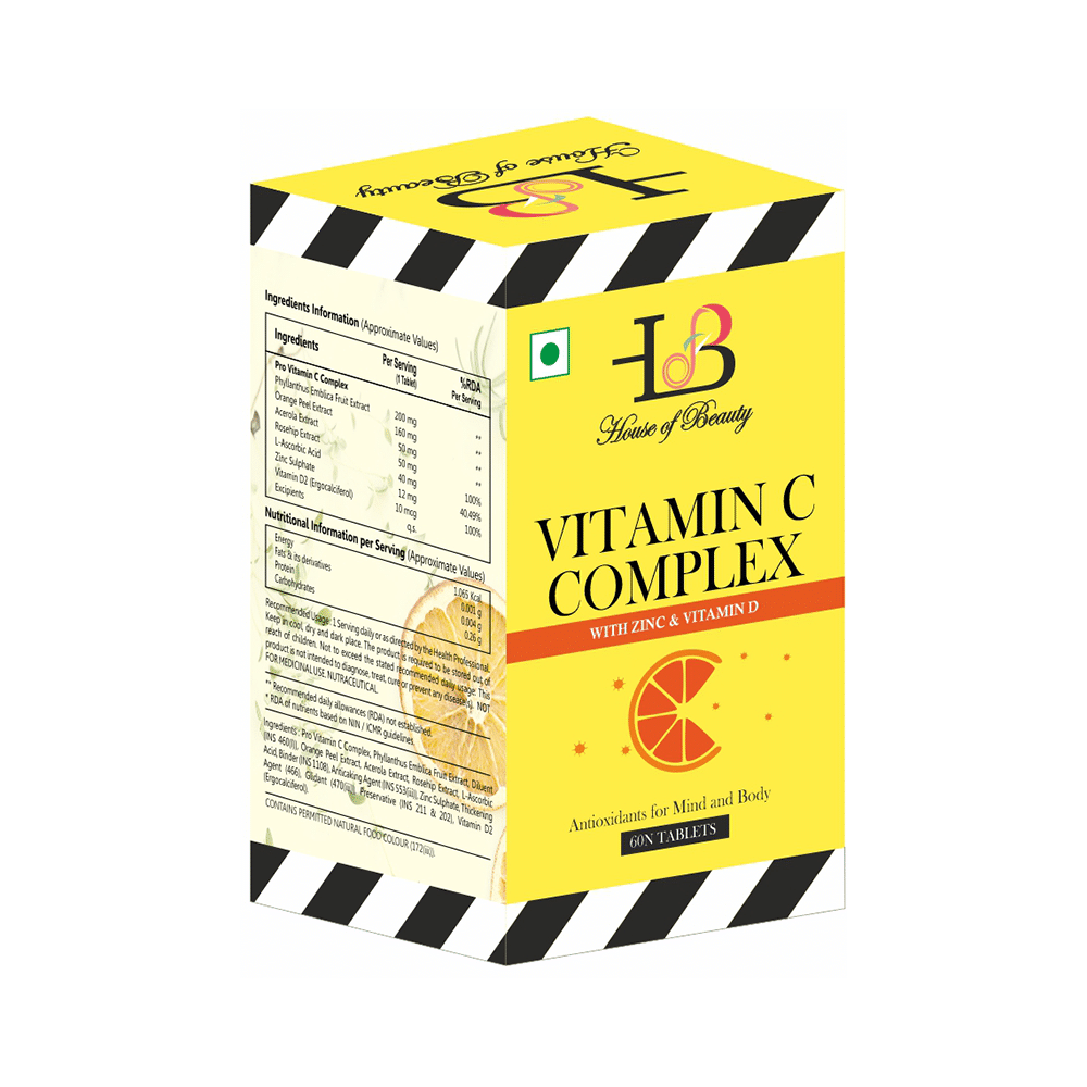 House of Beauty Vitamin C Complex with Zinc & Vitamin D Tablet - Image 2