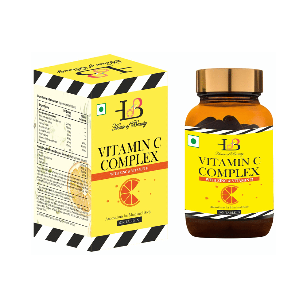 House of Beauty Vitamin C Complex with Zinc & Vitamin D Tablet - Image 1