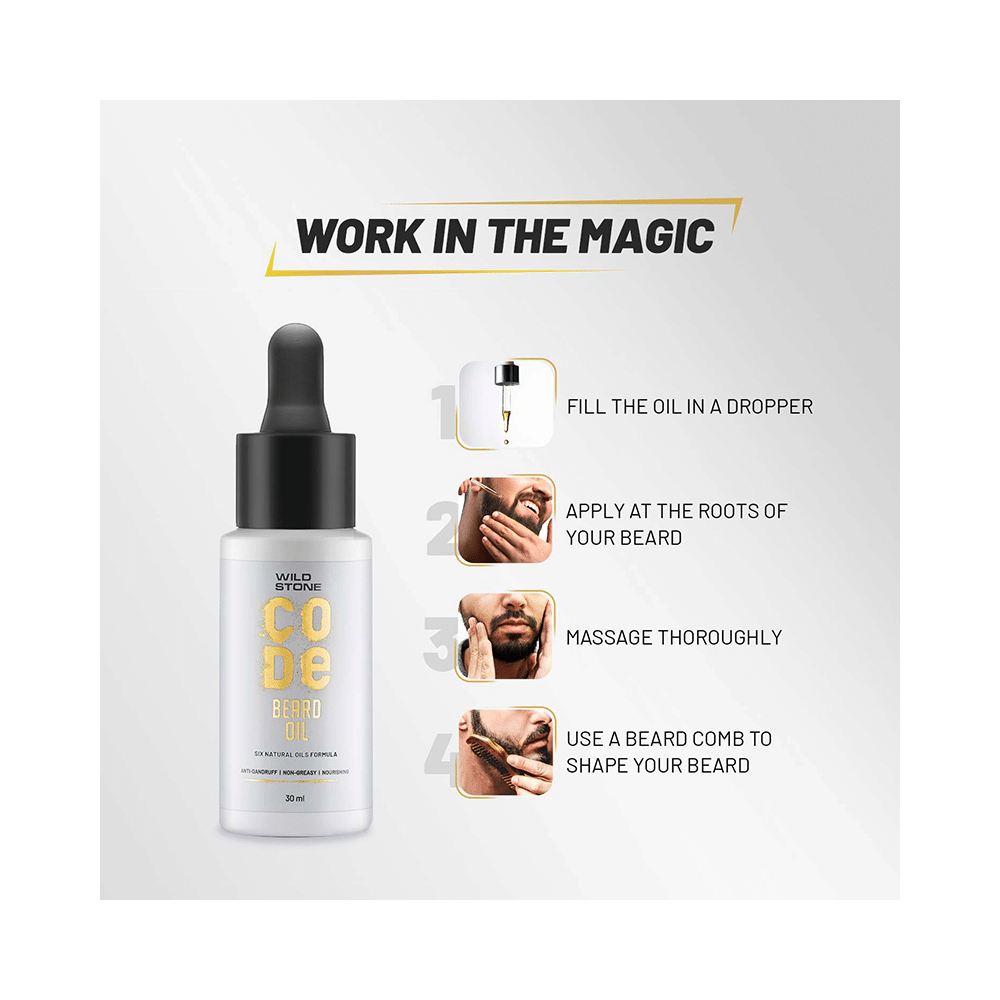 Wild Stone CODE Beard Oil - Image 4