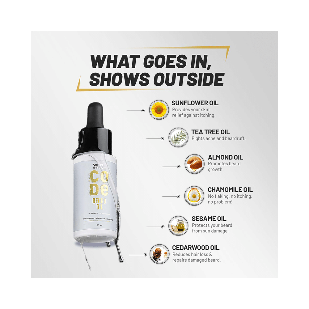 Wild Stone CODE Beard Oil - Image 3