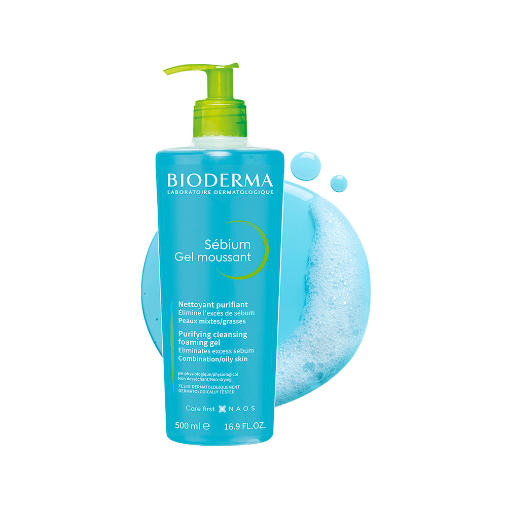 Bioderma Sebium Gel Moussant Purifying Cleansing Foaming Gel Combination to Oily Skin - Image 3