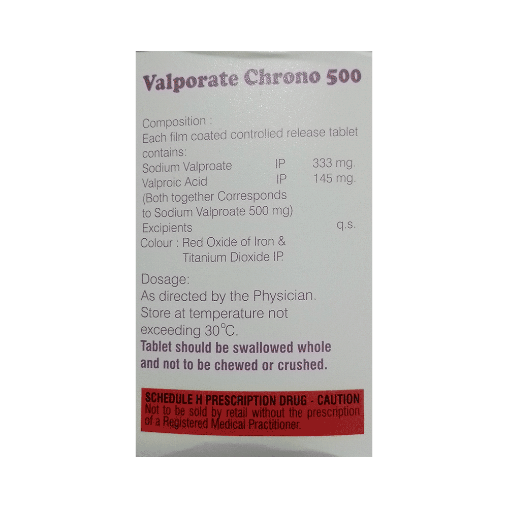 Valporate Chrono 500 Tablet CR - Image 2