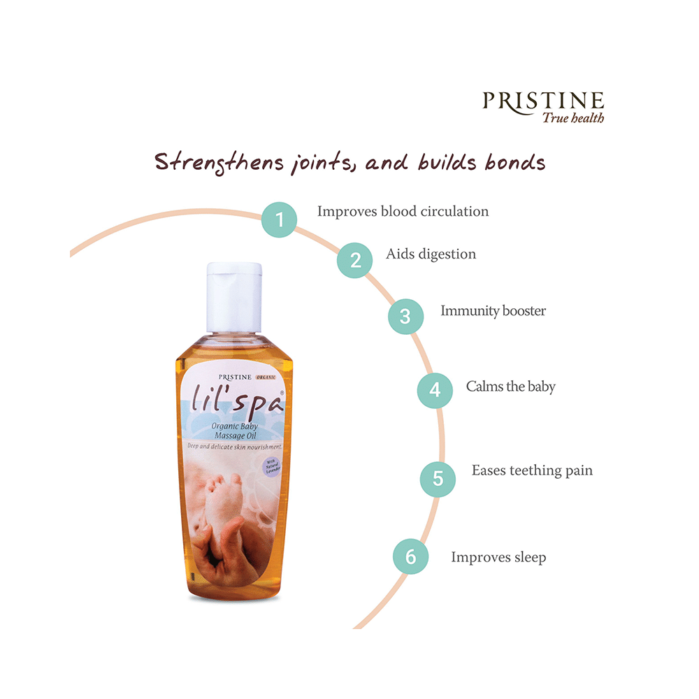 Pristine Lil' Spa Organic Baby Massage Oil - Image 3