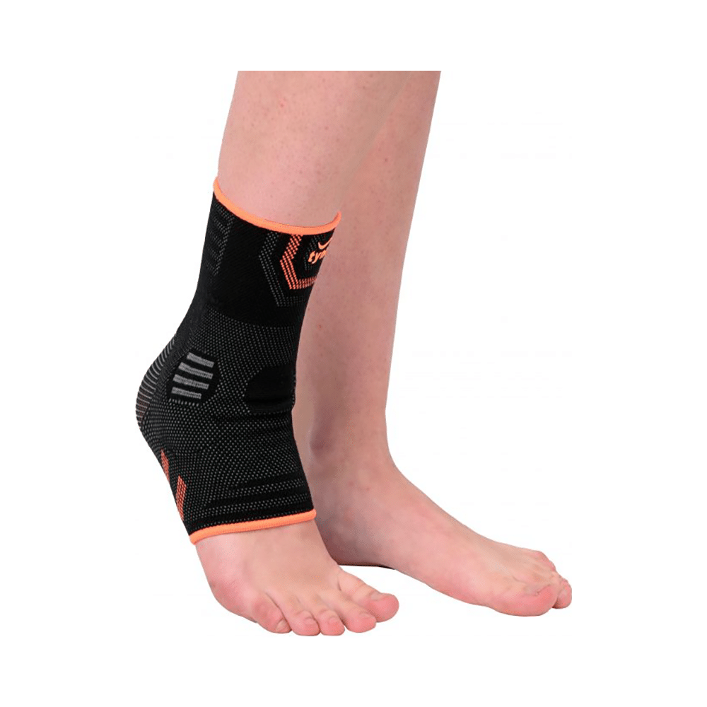 Tynor Ankle Binder Air Pro Orange & Black Medium