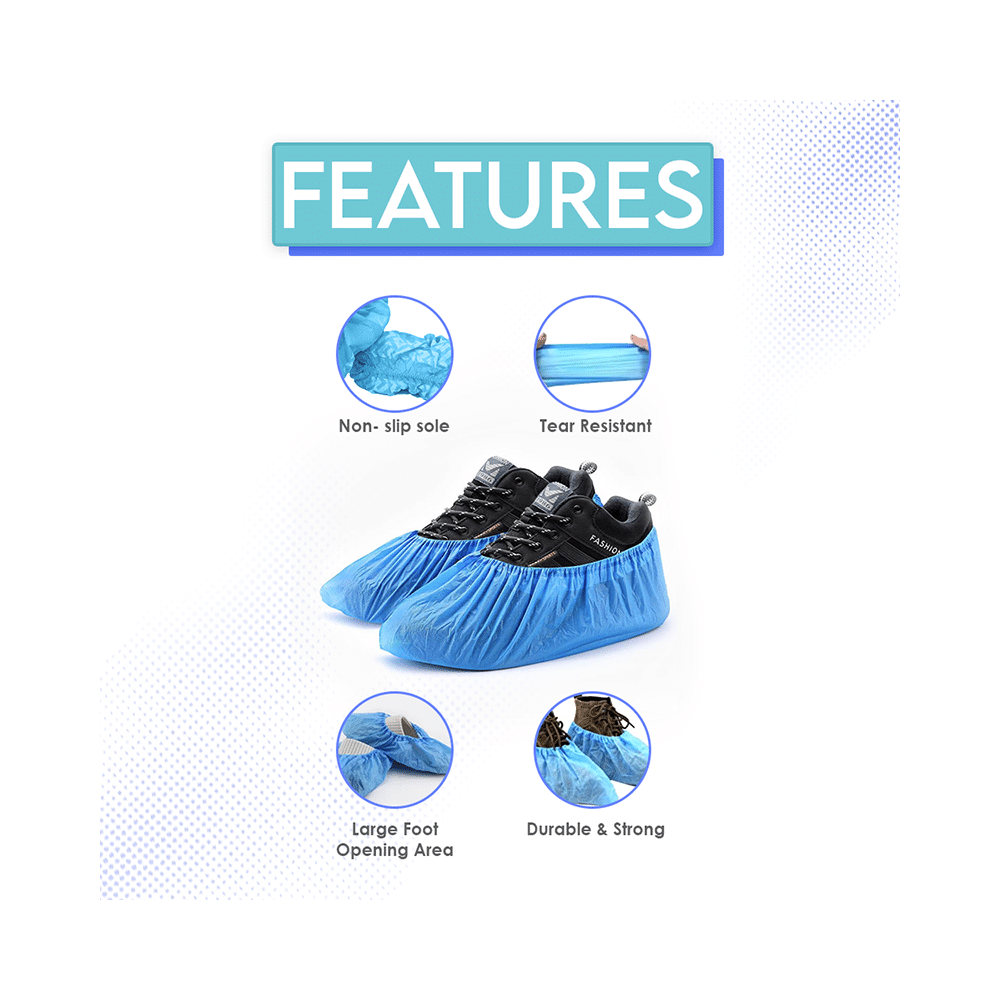 S4 Healthcare Disposable Non Woven Shoe Covers White - Image 4