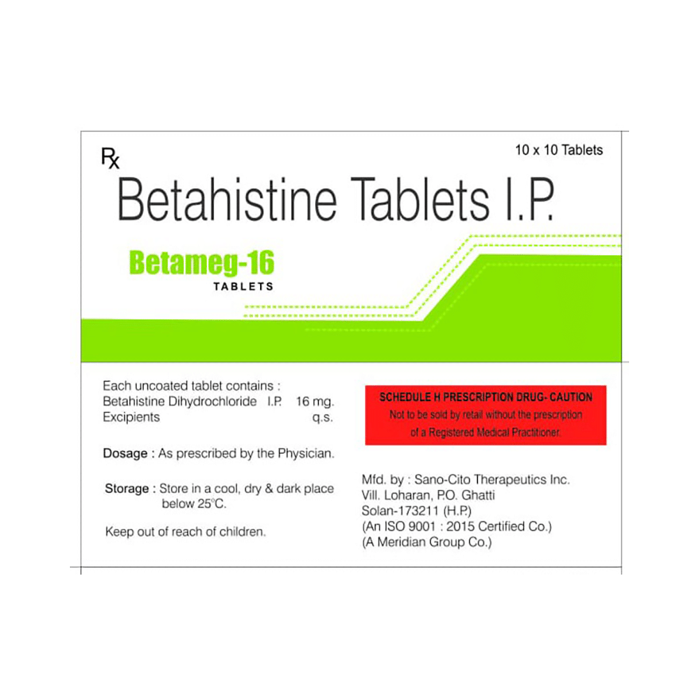 Betameg 16 Tablet - Image 2