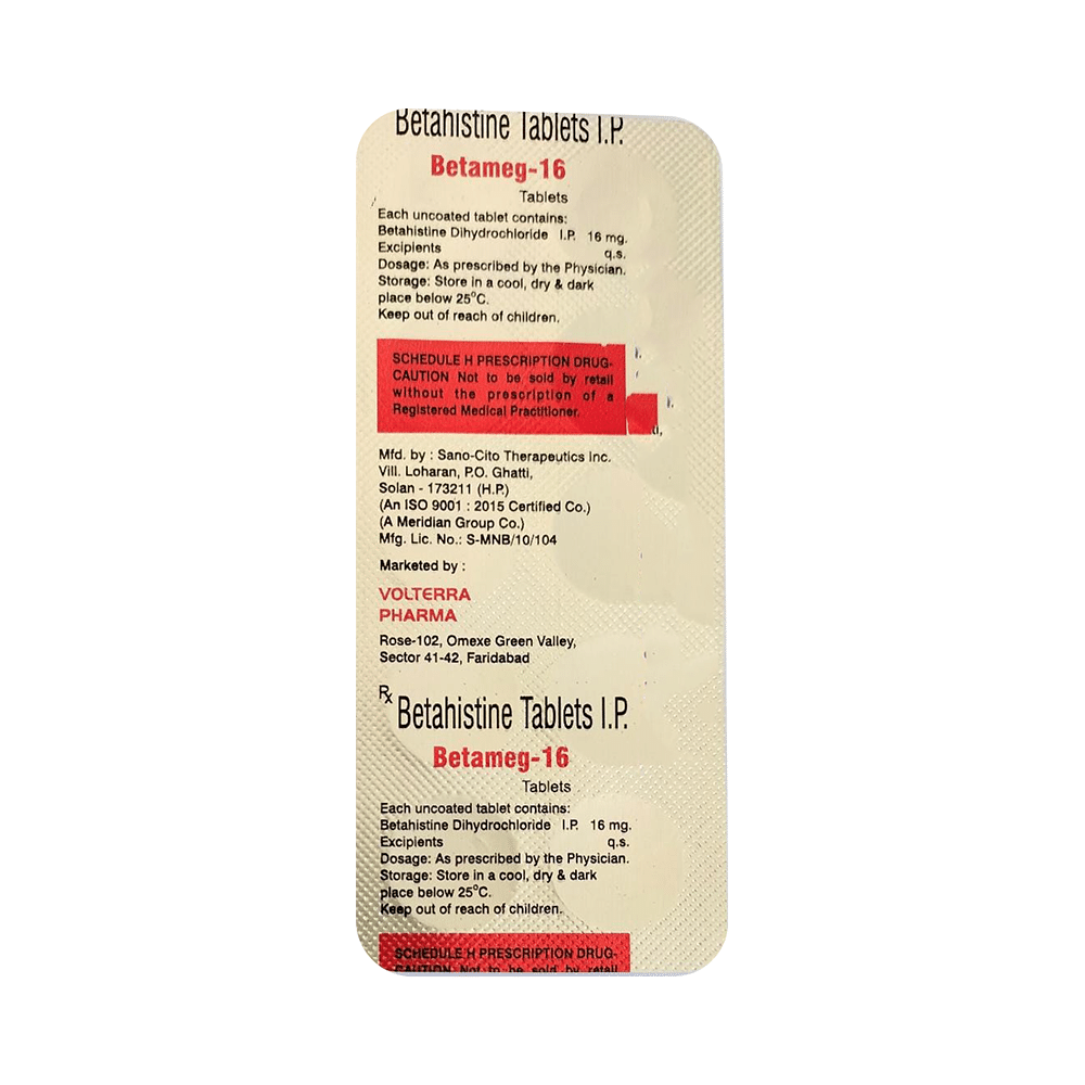 Betameg 16 Tablet - Image 3
