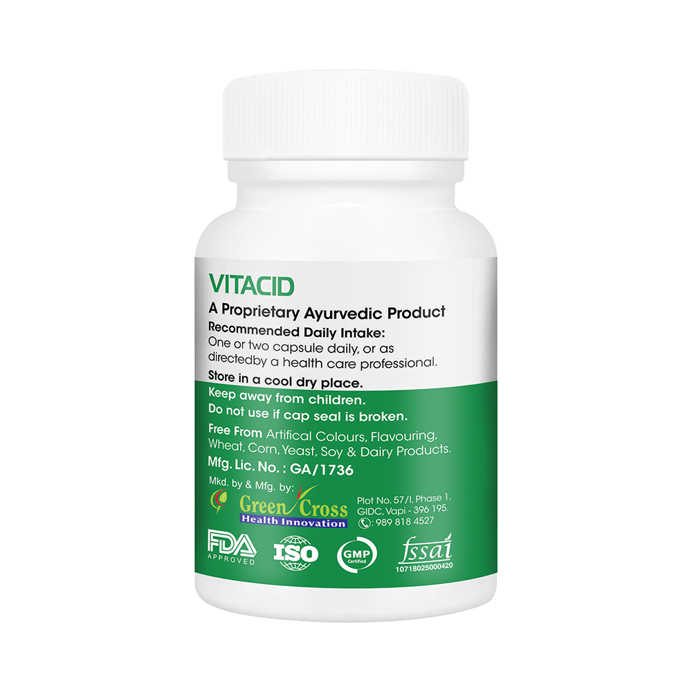 Vitagreen Vitacid 500mg Capsule - Image 3