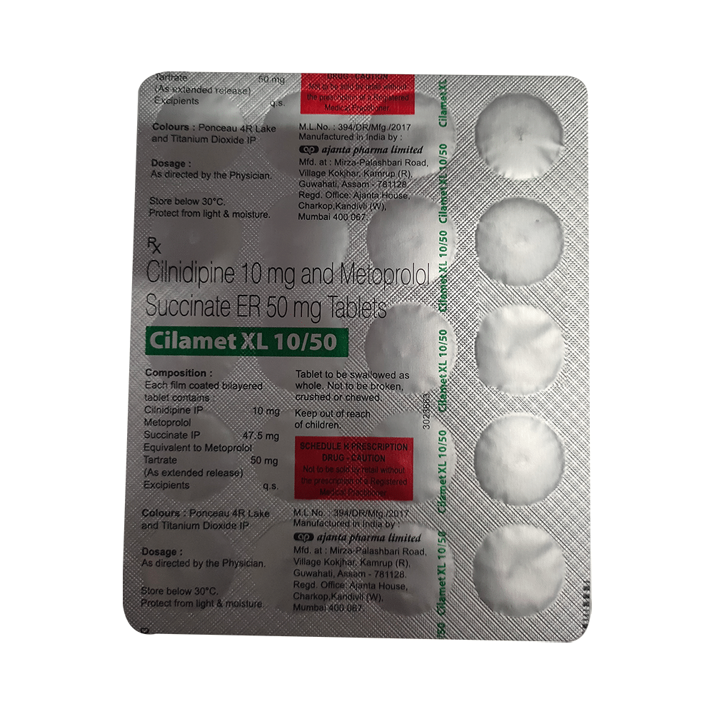 Cilamet XL 10/50 Tablet ER - Image 4
