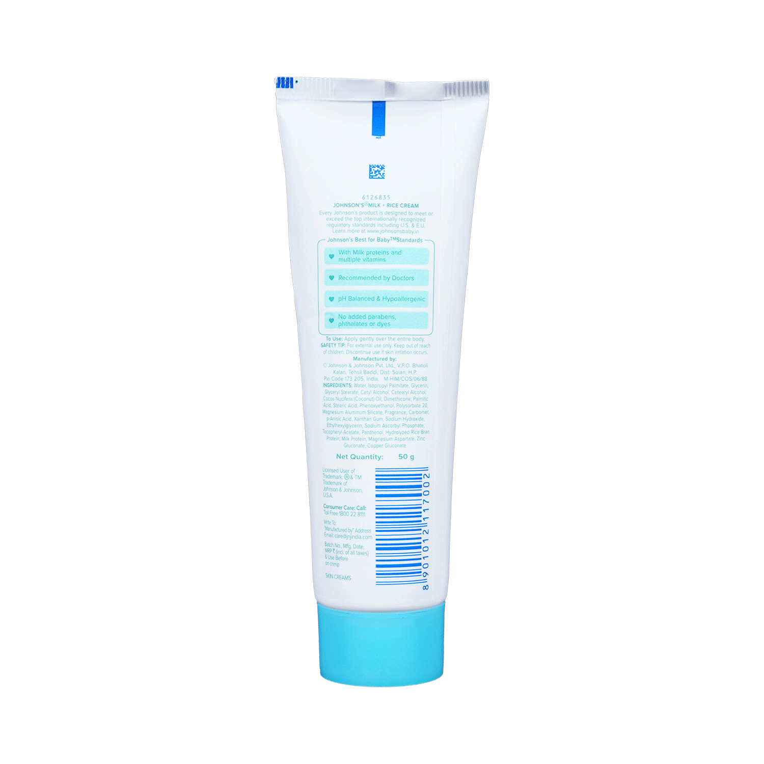 Johnsons Milk & Rice Baby Cream - Image 3